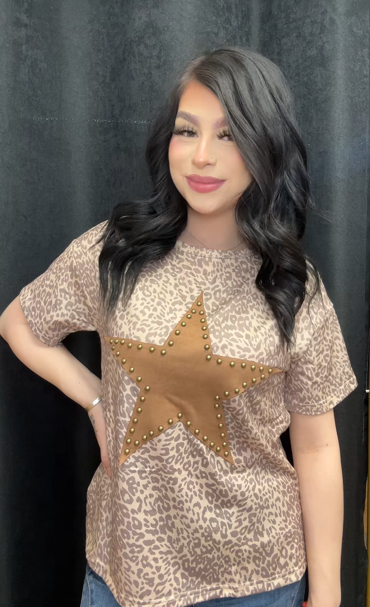 LONE STAR LEOPARD TOP