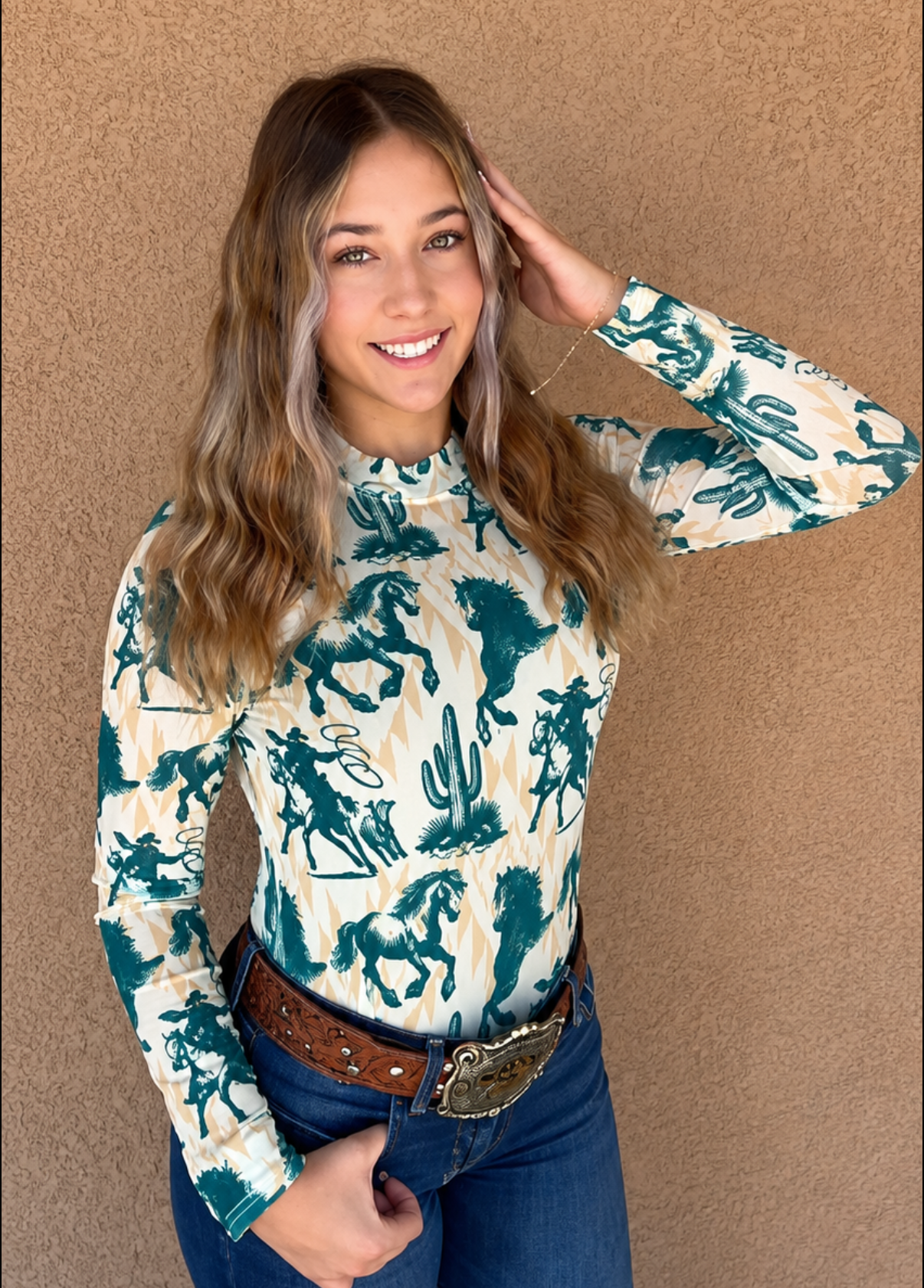 Cactus Cowgirl Mesh