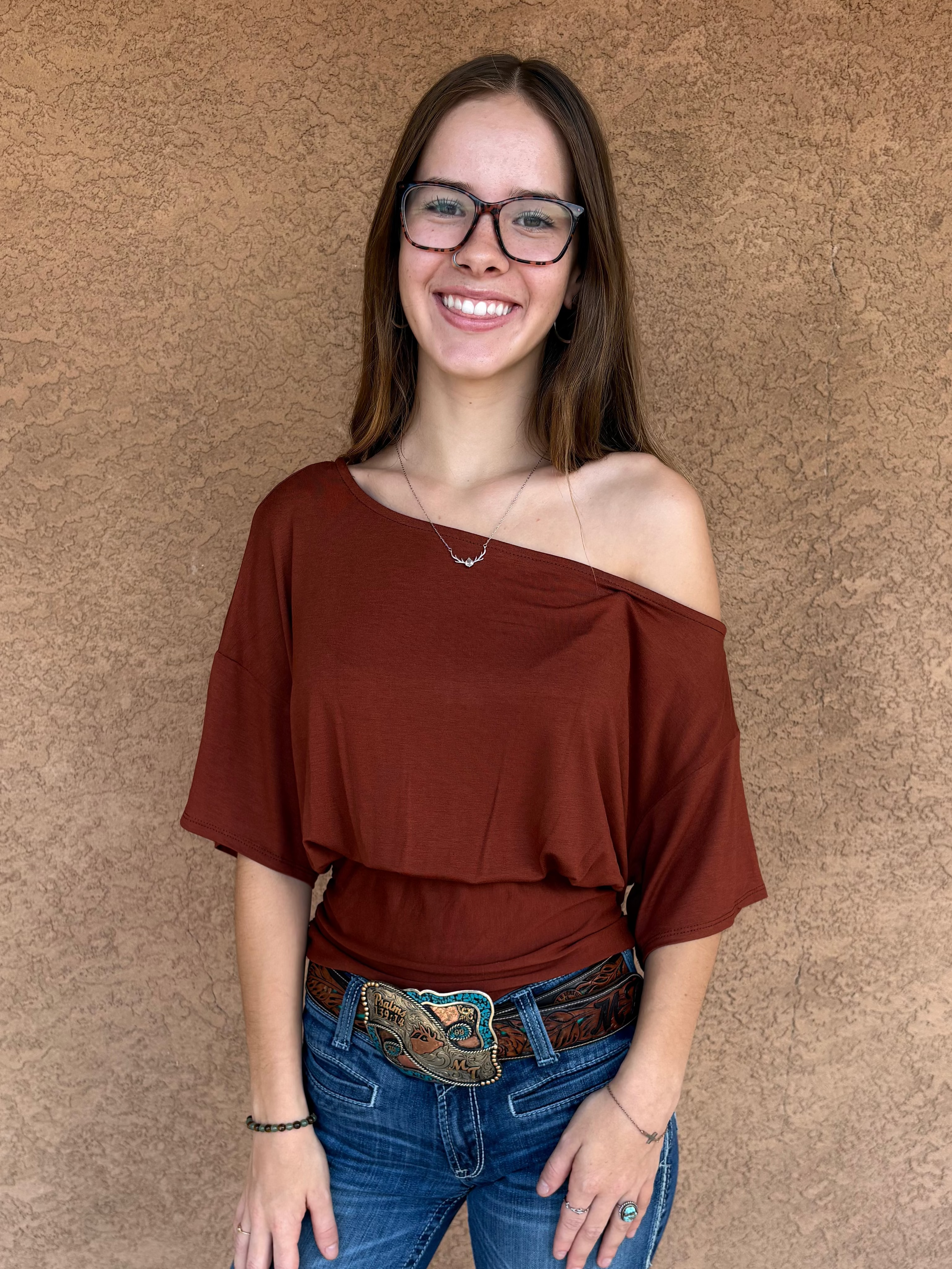 Off Duty Ruched Top