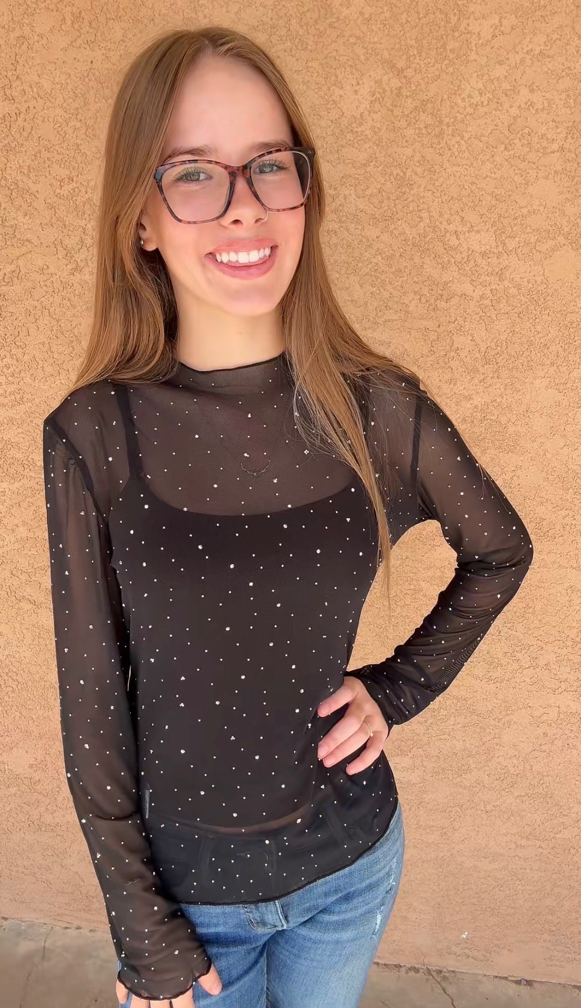 Disco Darlin' Mesh Top