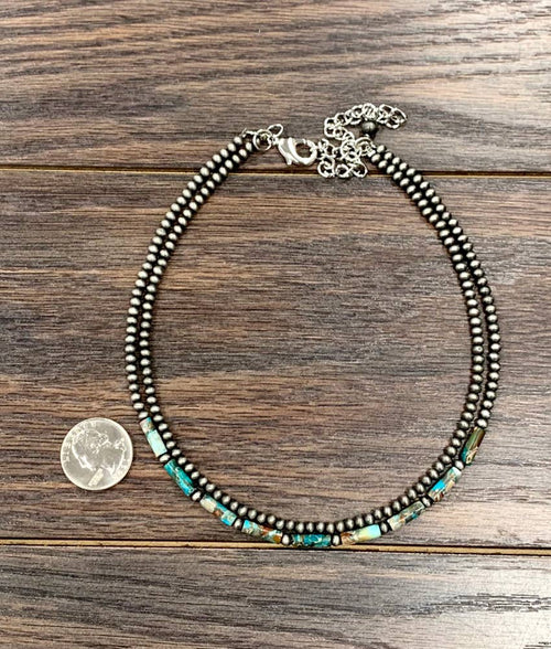 15" Western Gemstone Strand Necklace