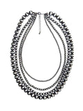 Western 4 Layered Navajo Pearl Necklace