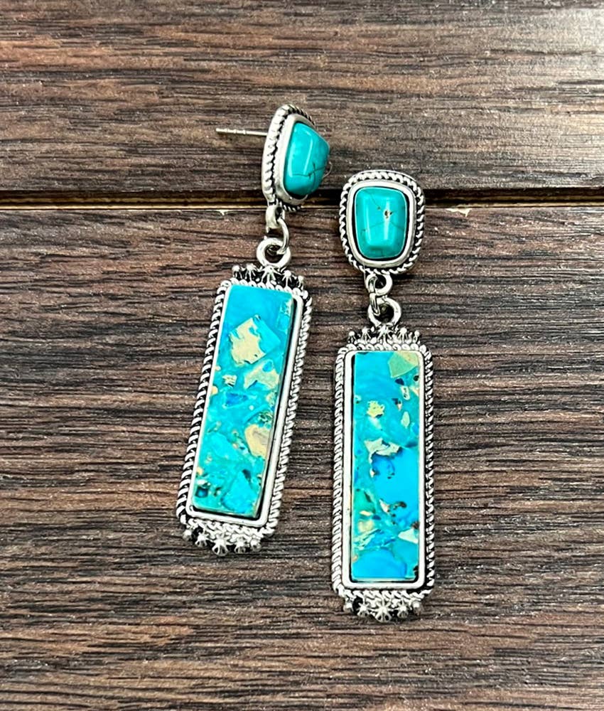 2.2" Western Bar Post Earrings