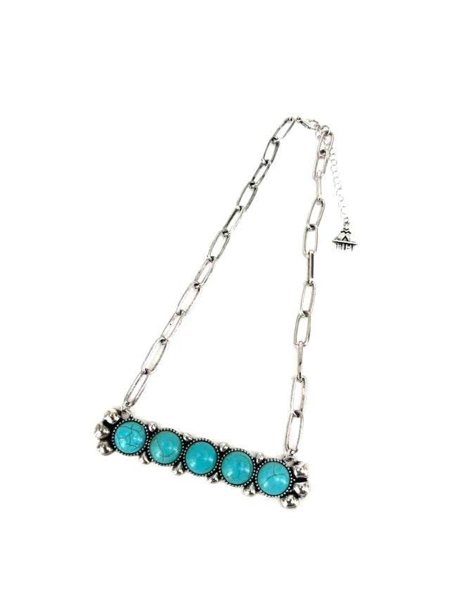 Stone Bar Pendant Necklace