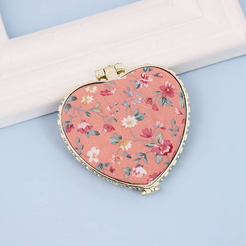 FLORAL COMPACT MIRROR