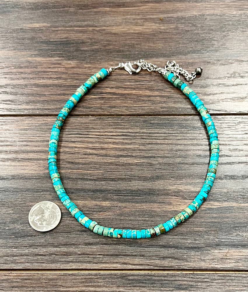 15" 6mm Gemstone Necklace