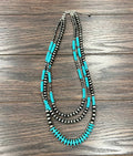 TIERED TURQUOISE NECKLACE