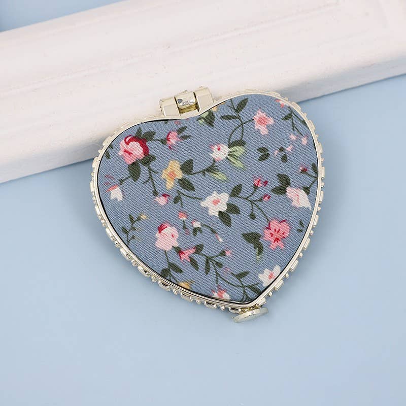 FLORAL COMPACT MIRROR