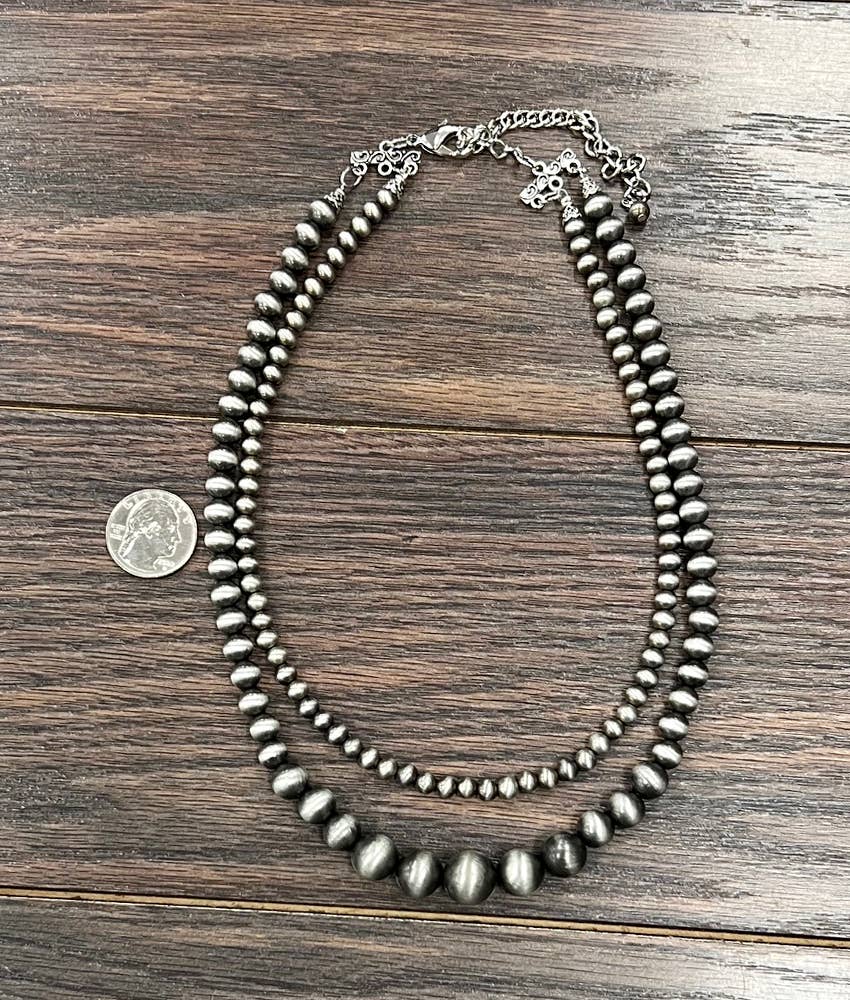 16" Western Bead 2Strand Necklace