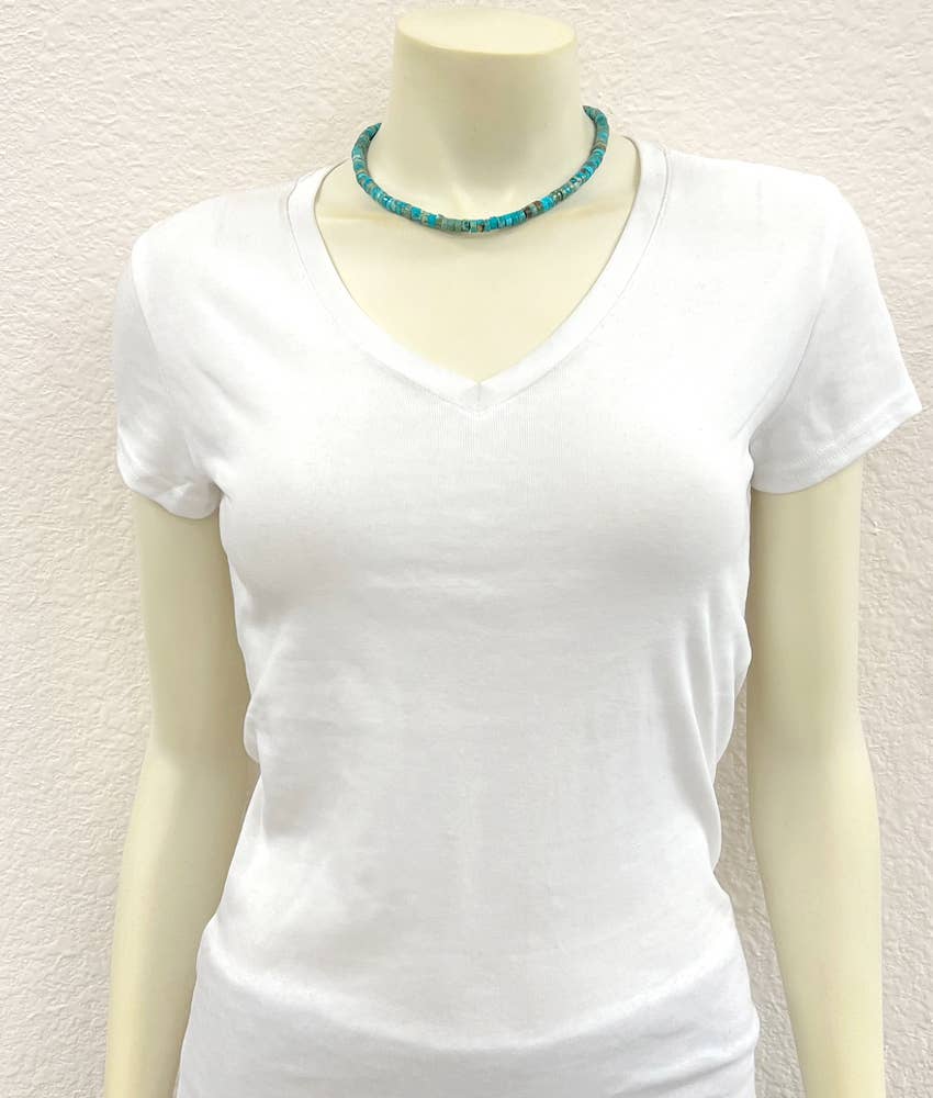 15" 6mm Gemstone Necklace