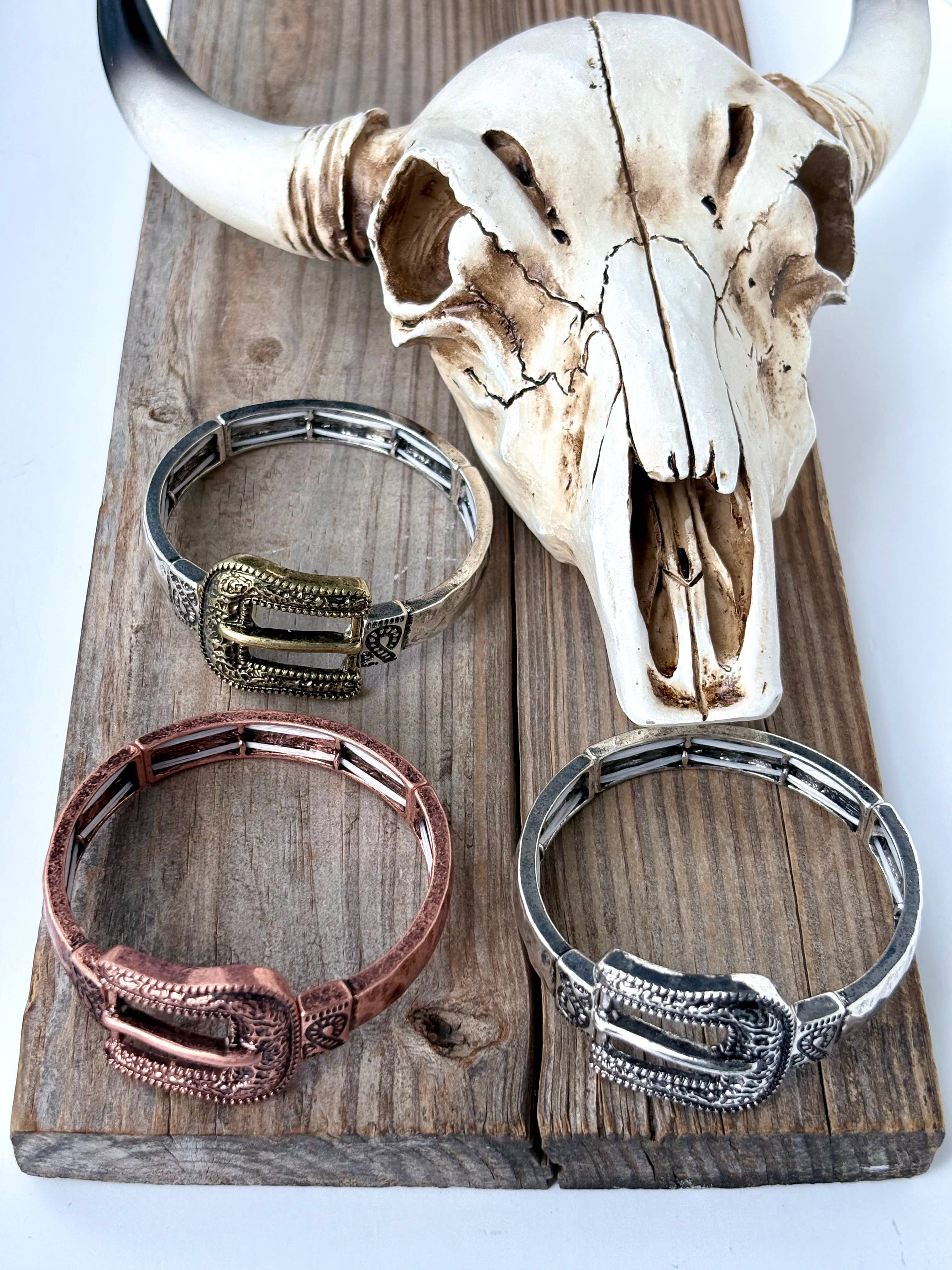 BELT BUCKLE STRETCH BRACELET