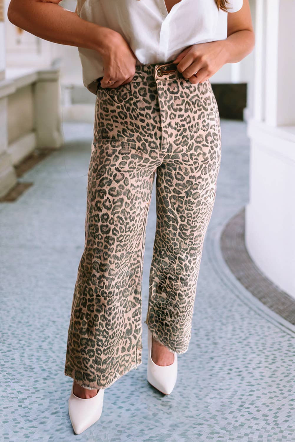 CHEETAH GIRL WIDE LEG