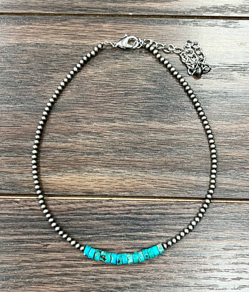 15" 6mm Gemstone Necklace