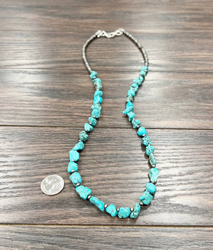 32" Western Turquoise Necklace