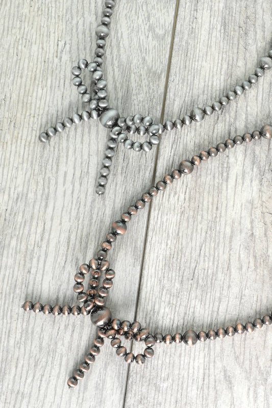 Bow Knot Pearl Necklace