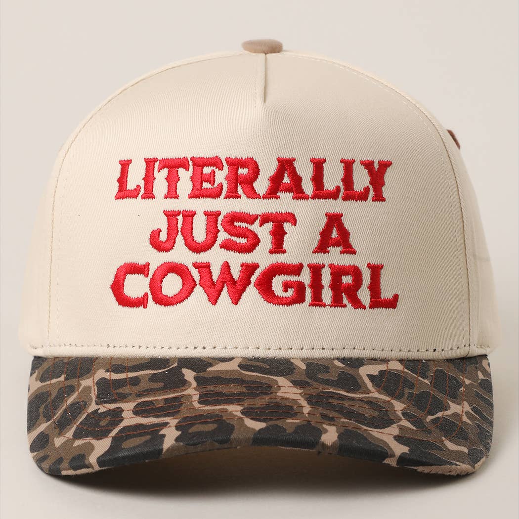 JUST A COWGIRL TRUCKER HAT