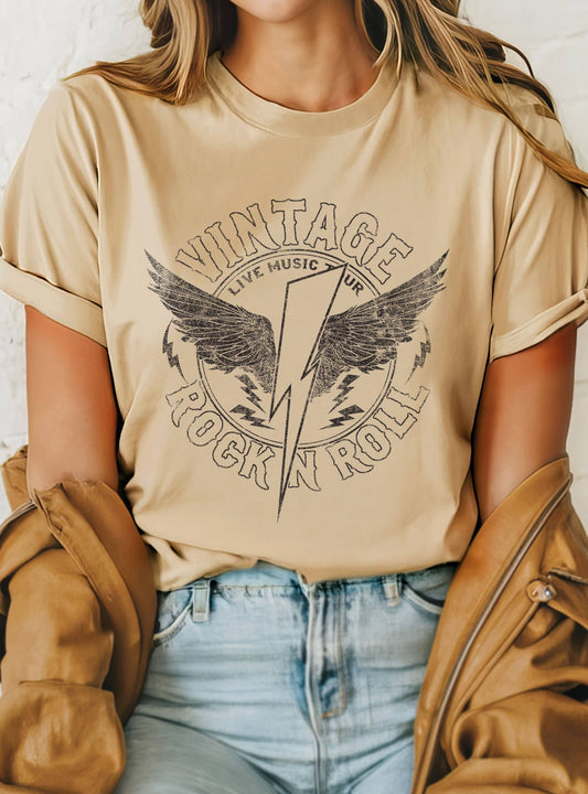 VINTAGE ROCK AND ROLL GRAPHIC