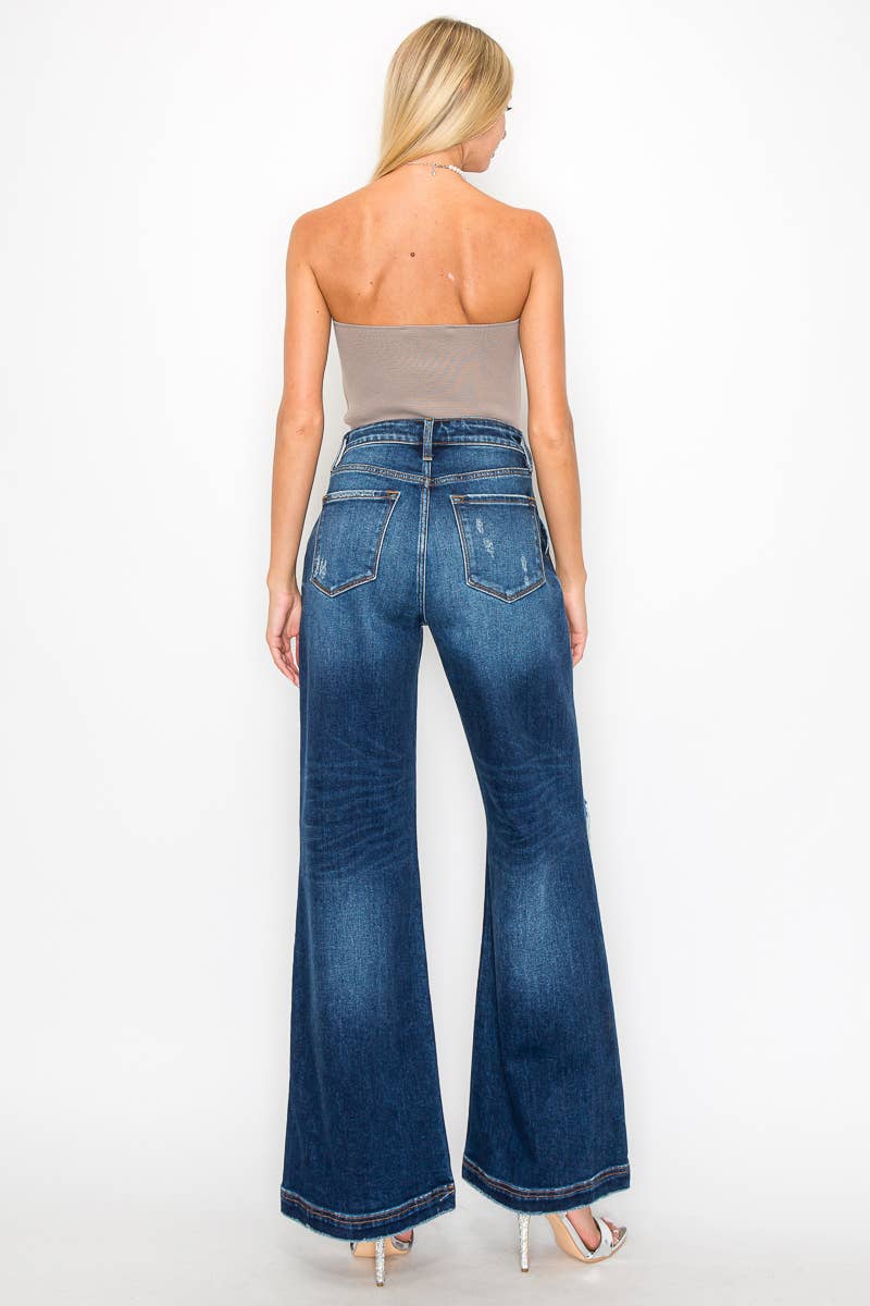 ULTRA HIGH RISE RELAXED FLARE JEANS