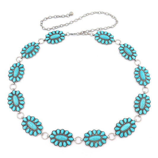 Round Turquoise Concho