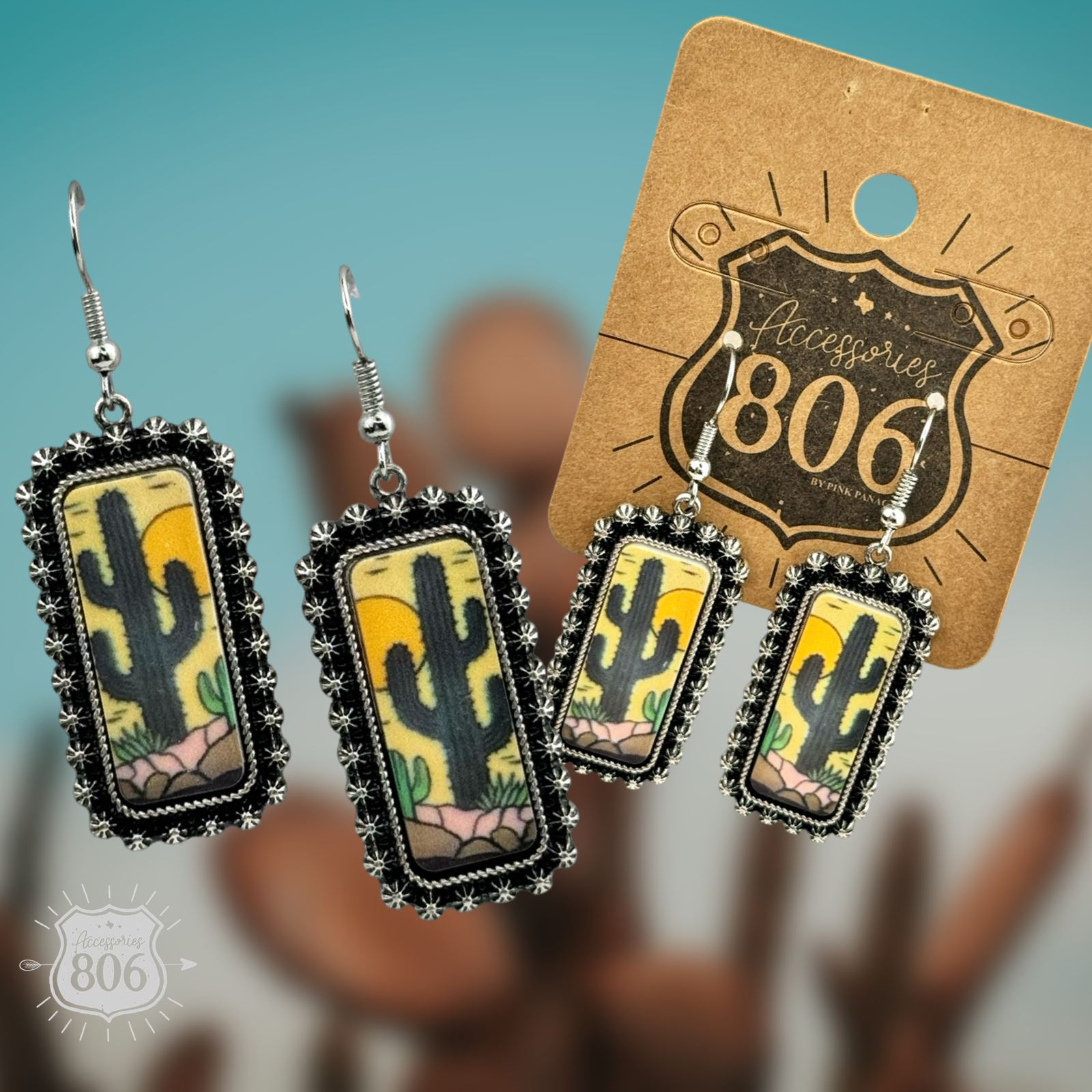 Western Cactus Earrings