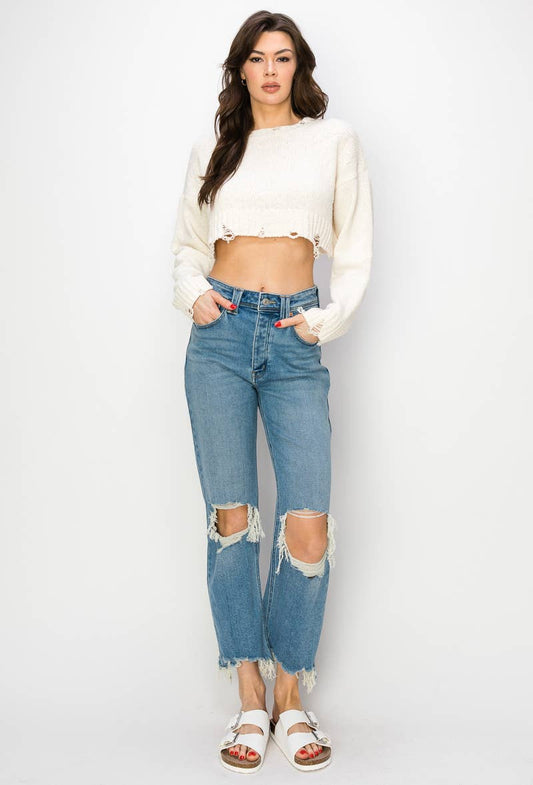 ULTRA HIGH RISE WIDE JEANS