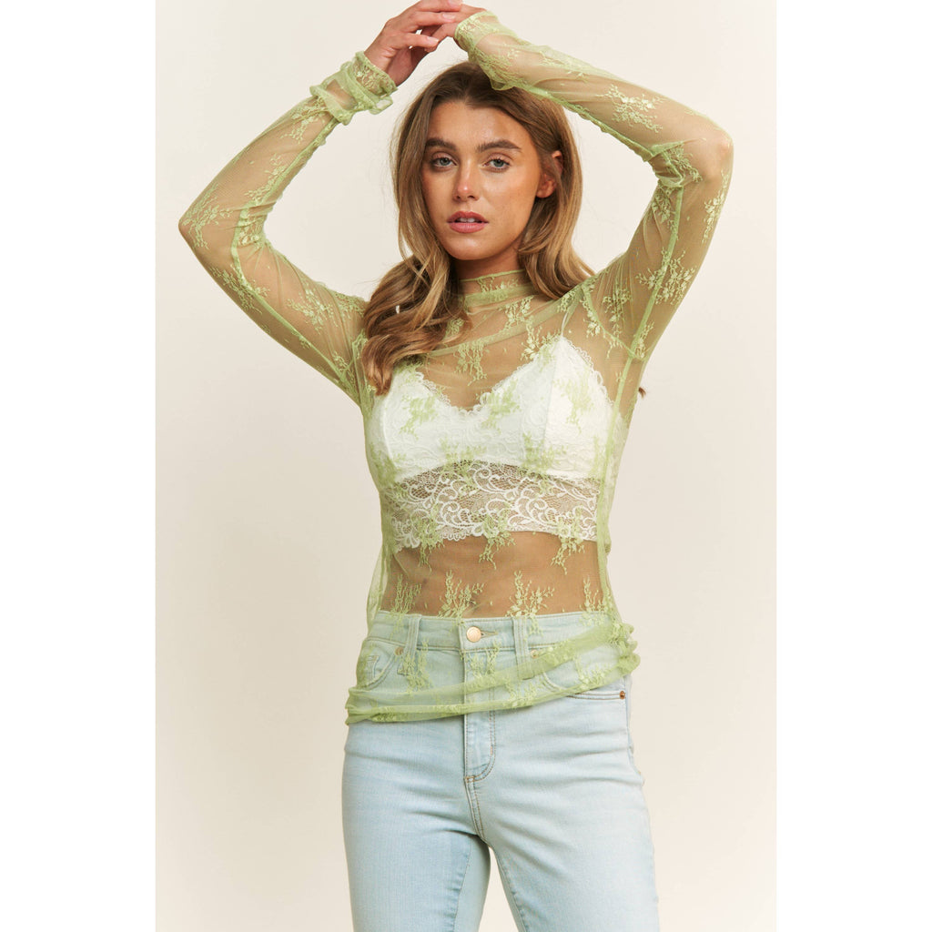 LACEY MESH L/S