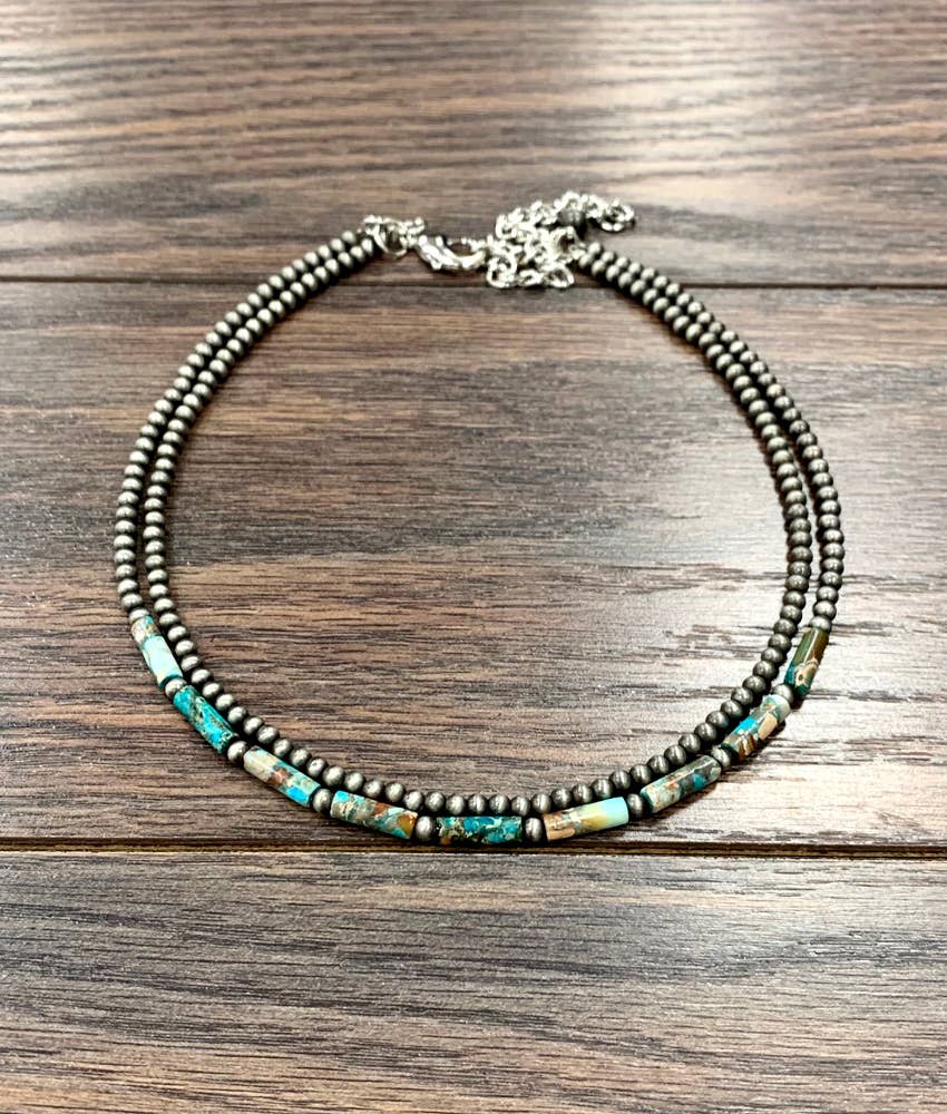 15" Western Gemstone Strand Necklace