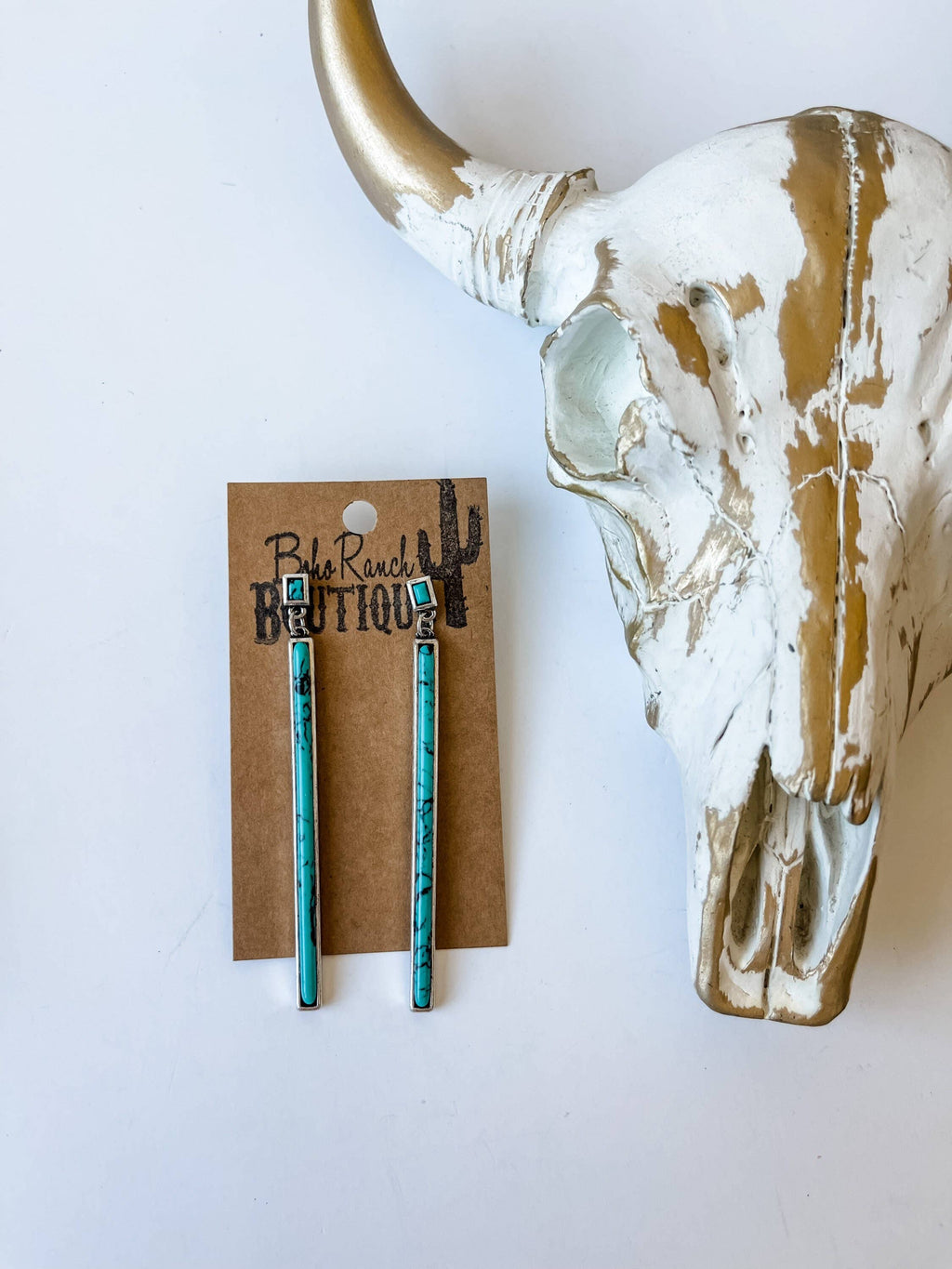 Bar Stone Earrings