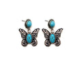 Butterfly Engraved Earrings