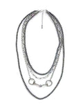 4 Layered Navajo Pearl Snaffle Bit Necklace