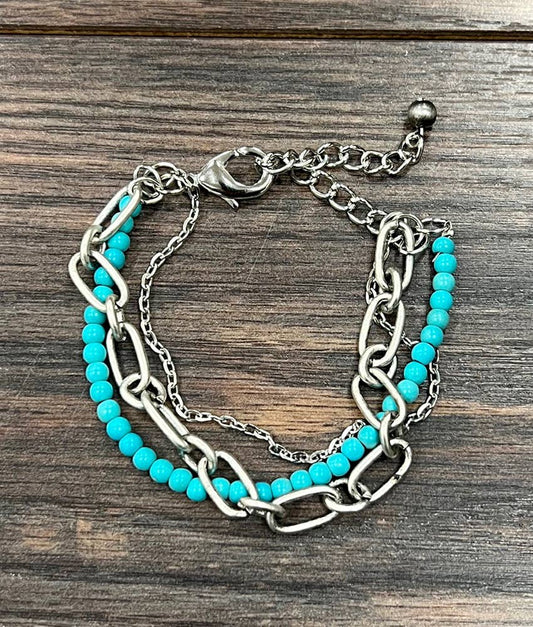 Handmade Turquoise Adjustable Bracelet