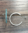 Bling Hoop Stud Earrings