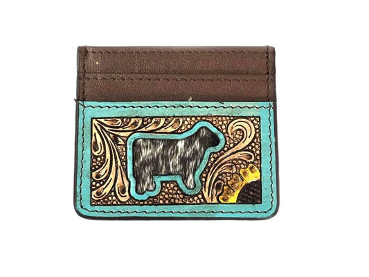 Western Tooled Genuine Leather Card Holder