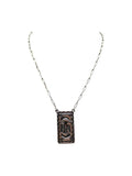 Western Thunderbird Rectangle Concho Necklace