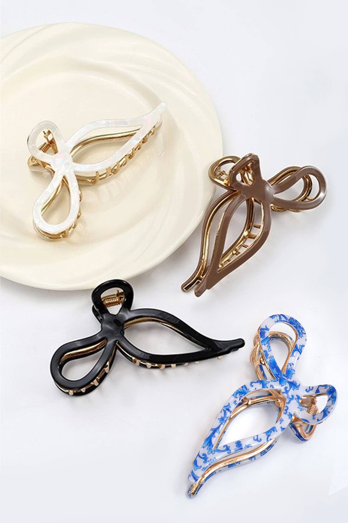 JUMBO BOW CLAW CLIPS